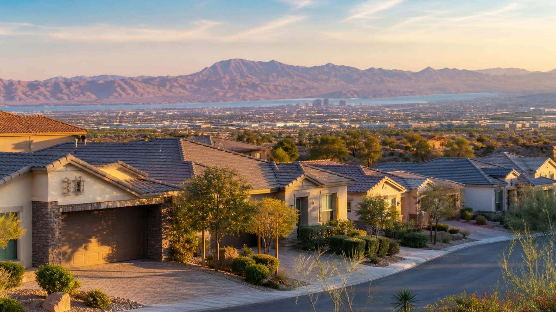 Inspirada Henderson residential community under desert sky